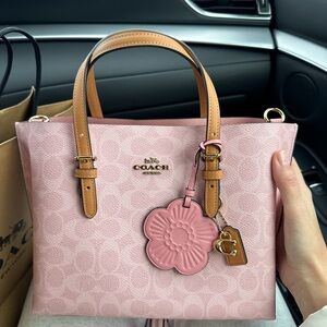 Coach Powder Pink Mollie 25 tote bag